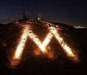CA- 'M' on Box Springs Mountain